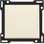 Set de finition pour interrupteur ou bouton - poussoir simple Creme