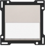 Afwerkingsset met tekstveld voor enkelvoudige schakelaar of drukknop Light Grey