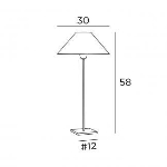 Lampe de table en Bronze griffé