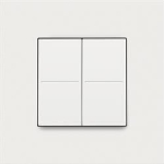 Niko dimmer switch for Hue system, Pure White steel