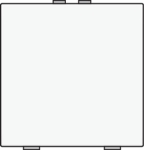 Bouton - poussoir simple pour Niko Home control White Steel