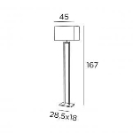 Lampadaire en Bronze griffé