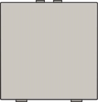 Bouton - poussoir simple pour Niko Home control Light Grey