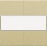 Afwerkingsset voor 4 - voudige potentiaalvrije drukknop 24V met tekstveld, Alu Gold