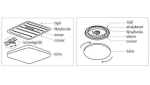 Plafonnier Led A-C206 2 x 48W 3000 - 6500K D510 x 75mm 9120lm + télécommande