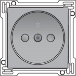 Afwerkingsset voor stopcontact zonder aarding met kinderveiligheid, inbouwdiepte 21mm Sterling