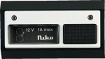 Niko toegangscontrole - deurbel 12V~1A inclusief lamp, Zwart / Wit