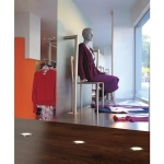 Led Slim light recessed fitting, anodised Aluminium, 0.5W, 3000K
