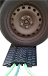 Vloer kabeldoorvoer van max.10T Zwart 980 x 348 x 49mm 9.5kg voor 3 kabels van max 35mm