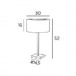 Lampe de table en Bronze griffé