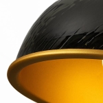Kombo Led suspension mains dimmable Black + Gold