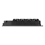 Prolongateur multiprise robuste, caoutchouc IP44, 4 prises, boîtier ignifugé, profil très bas 5cm