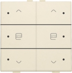 Single push button with Led for Niko Home Control, Cream