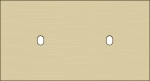 Double cover plate, horizontal 71mm center distance, for two single switching functions, Niko Toggl