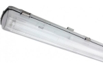 Waterproof luminaire 1 x 150cm for Led tube PMMA diffuser
