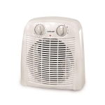 Radiateur soufflant pour salle de bain 1000 - 2000W avec voyant de puissance et thermostat réglable
