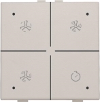 Commande de ventilation avec Led pour Niko Home control Light Grey