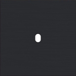Single cover plate, for single switch functions, Niko toggle Pure Alu Black brushed