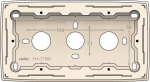 Double surface - mounting box for all flush - mounting devices from the Original series, Cream