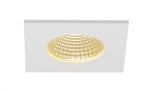 Patta-f, plafondInbouwarmatuur, rechthoekig, mat Wit, 9W, 38°, 3000K, inclusief driver