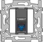 1 connexion RJ45 UTP cat6, prêt pour l'alimentation PoE++, modèle plat, BASE FIXATION PAR VIS