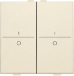 Touche double avec marquage I et 0 pour interrupteur sans fil ou bouton - poussoir 4 boutons de cde