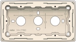 Double surface - mounting box for all flush - mounting devices from the Original series, Cream