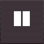 Afwerkingsset voor enkelvoudige luidsprekeraansluiting dark Brown