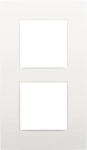Afdekplaat tweevoudig vertikaal 60mm centerafstand White
