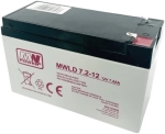 Verzegelde herlaadbare loodzuurbatterij - 12Vdc / 7Ah 1.7A  151 x 95 x 65mm