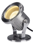 Projecteur extérieur Nautilus, Qpar51, Inox, maximum 35W, incl. câble 1.5m