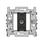 Sokkel voor enkelvoudige coaxaansluiting voor TV, 2 GHz, klauwbevestiging
