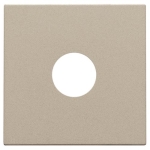 Afwerkingsset voor enkelvoudige coaxaansluiting voor TV, Champagne coated