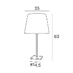 Lampe de table en Bronze griffé