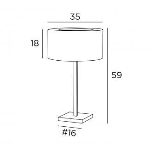 Lampe de table en Bronze griffé