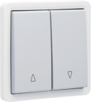 Bouton - poussoir pour volets , en saillie et étanche aux projections d’eau 10A / 250Vac Gris