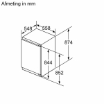 Réfrigérateur - intégrable IQ500 réfrigérateur une porte - 88cm classe D, 28dB, hyperFresh, Led disp
