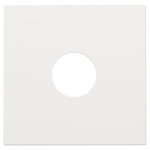 Afwerkingsset voor enkelvoudige coaxaansluiting voor TV, Wit coated