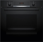 Oven serie 4 multifunctie 60cm, Label A+, 7 verwarmingswijzen, EcoClean, Rood display, telescopische