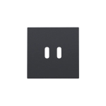 Afwerkingsset voor dubbele smart USB-C-lader Anthracite coated