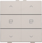 Commande de moteur double pour Niko Home control Light Grey