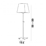 Lampe de table en Bronze griffé