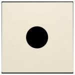 Afwerkingsset voor enkelvoudige coaxaansluiting voor TV, Creme