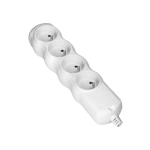 Stekkerdoos splitter 4 x 2 polig + A, Wit