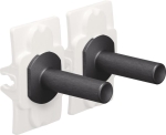 Ensemble Niko toggle pour des fonctions d'interrupteur double, Pure Alu Black brushed