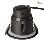 Encastré de plafond extérieur Varu Qpar51 DL, Noir, IP20 / 65