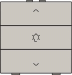 Commande de variateur simple pour Niko Home control x 3 Light Grey