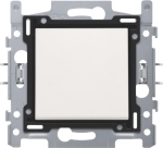 Interrupteur va & vient, socle et set de finition avec raccords rapides Blanc
