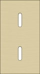 Plaque de recouvrement double, verticale 71mm d'entraxe, pour deux fonctions de commutation simple,
