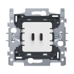Double chargeur USB-C intelligent avec power delivery 65 watts-crête fixation par griffes